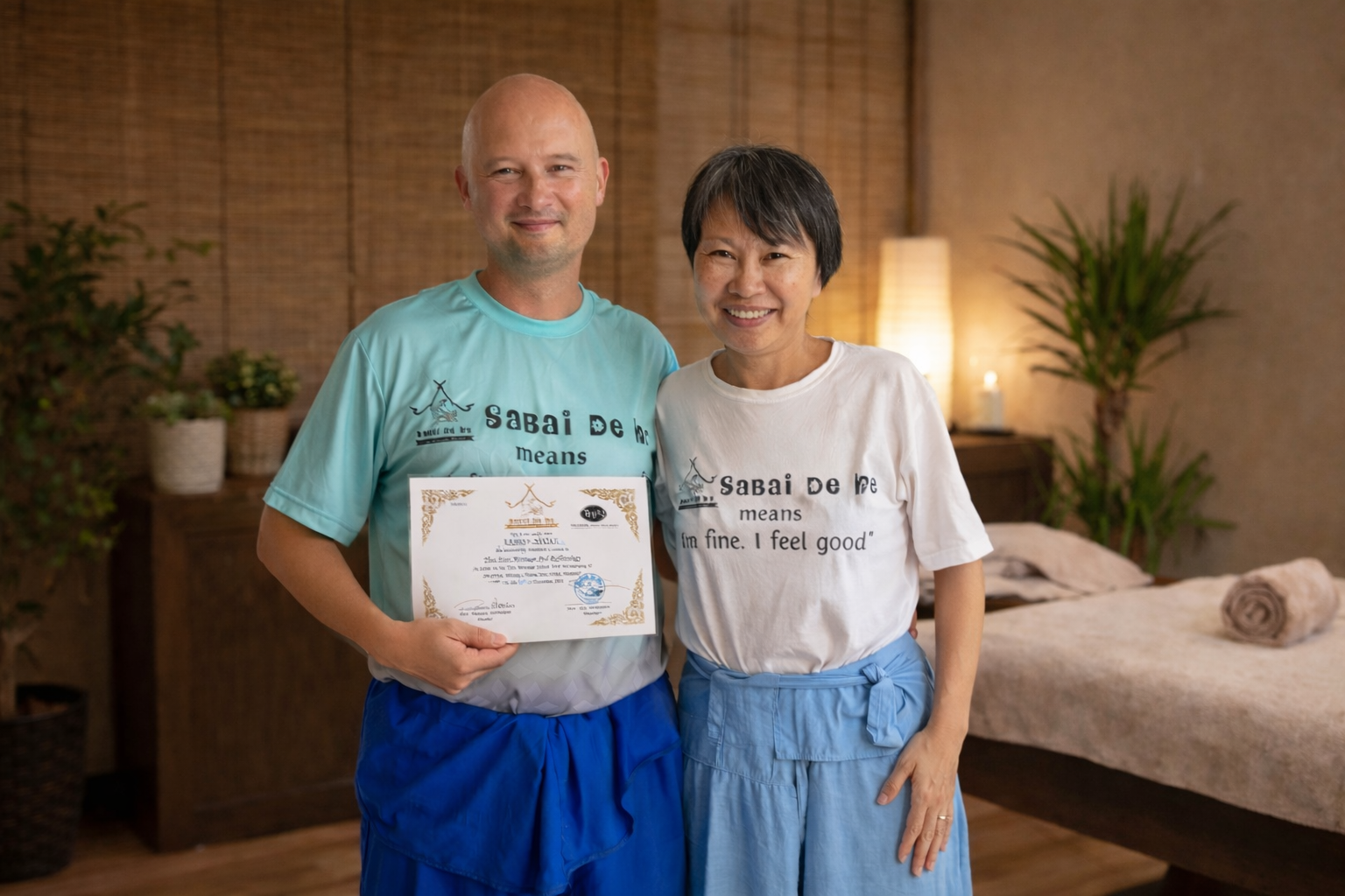 Steve Leroy avec son diplôme